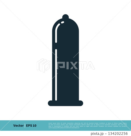 Condom Icon Vector Logo Template Illustration Design. Vector EPS 10. 134202256