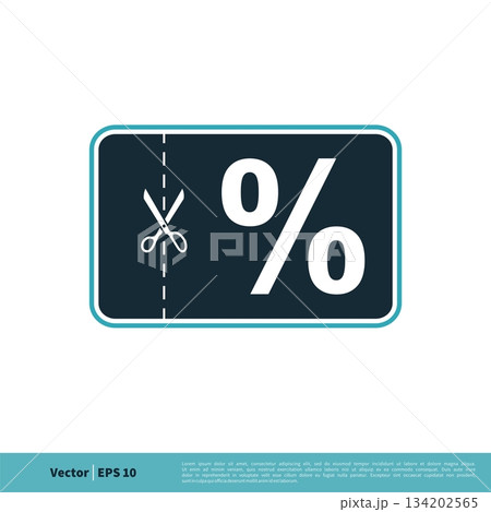 Discount Coupon Icon Vector Logo Template Illustration Design. Vector EPS 10. Discount Coupon Icon Vector Logo Template Illustration Design. Vector EPS 10. 134202565