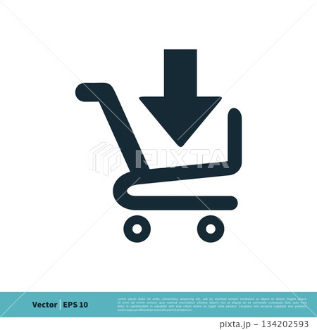 Download Cart Trolley Icon Vector Logo Template Illustration Design. Vector EPS 10. 134202593