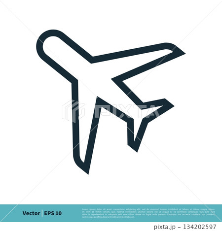 Jet Plane Icon Vector Logo Template Illustration Design. Vector EPS 10. Jet Plane Icon Vector Logo Template Illustration Design. Vector EPS 10. 134202597