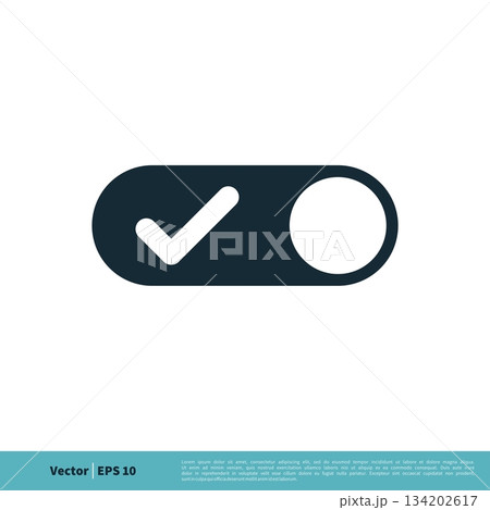 Button Slide Icon Vector Logo Template Illustration Design. Vector EPS 10. Button Slide Icon Vector Logo Template Illustration Design. Vector EPS 10. 134202617