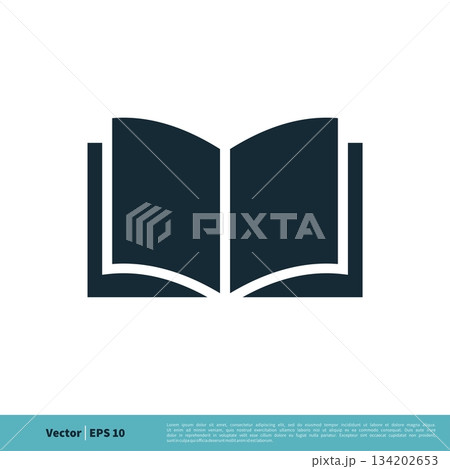 Book Stationery Icon Vector Logo Template Illustration Design. Vector EPS 10. 134202653