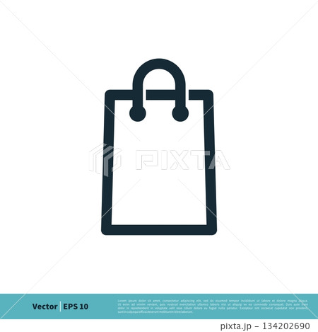 Paper Bag Icon Vector Logo Template Illustration Design. Vector EPS 10. Paper Bag Icon Vector Logo Template Illustration Design. Vector EPS 10. 134202690