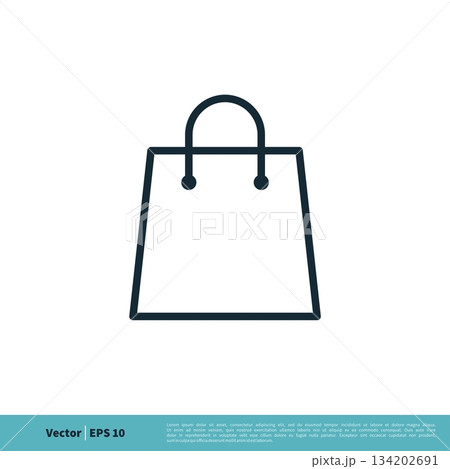Paper Bag Icon Vector Logo Template Illustration Design. Vector EPS 10. Paper Bag Icon Vector Logo Template Illustration Design. Vector EPS 10. 134202691