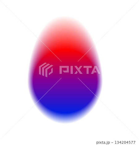 Gradient color round shape background. Abstract red blue blur circle with graduation. Neon colored rounded icon. Colorful geometric graphic vector illustration isolated on white 134204577