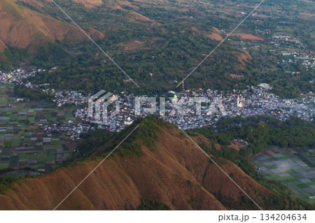 Sembalun Valley town panorama from Pergasingan Hill Lombok Sembalun Valley town panorama from Pergasingan Hill Lombok 134204634
