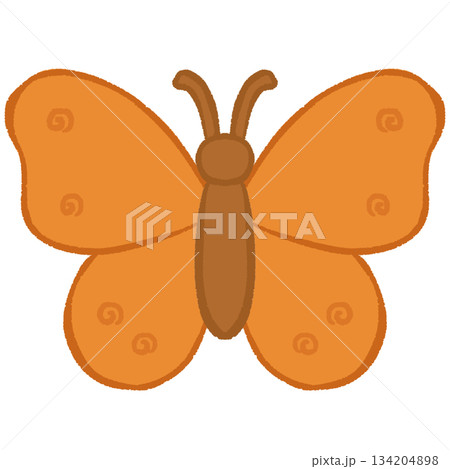 Orange Butterfly of Freedom and Change 134204898