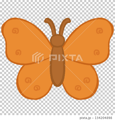 Orange Butterfly of Freedom and Change 134204898