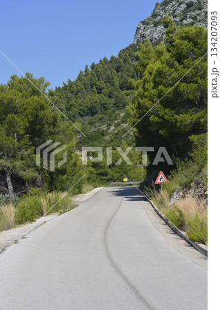 Peljesac Coast Road Curve Peljesac Coast Road Curve 134207093