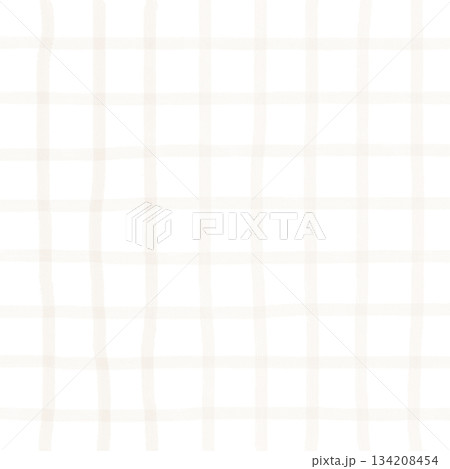 Brown Beige Plaid Gingham Check Hand Drawn Background Pattern Overlay Brown Beige Plaid Gingham Check Hand Drawn Background Pattern Overlay 134208454