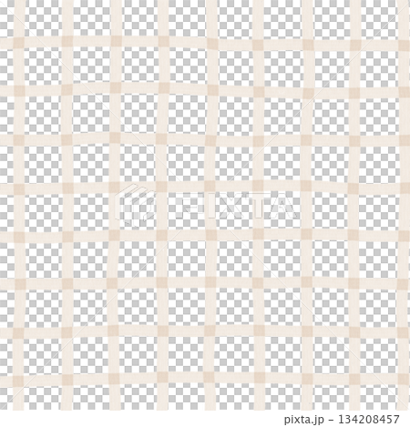 Brown Beige Plaid Gingham Check Hand Drawn Background Pattern Overlay Brown Beige Plaid Gingham Check Hand Drawn Background Pattern Overlay 134208457