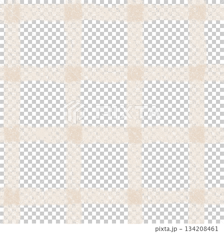 Brown Beige Plaid Gingham Check Hand Drawn Background Pattern Overlay Brown Beige Plaid Gingham Check Hand Drawn Background Pattern Overlay 134208461