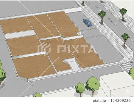 住宅建設予定地 区画敷地 住宅建設予定地 区画敷地 134209229