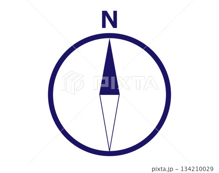 方位磁石マーク（方位記号） 134210029