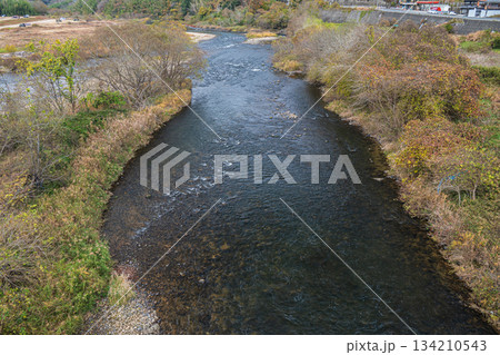 初冬の木津川風景 京都府笠置町 初冬の木津川風景 京都府笠置町 134210543