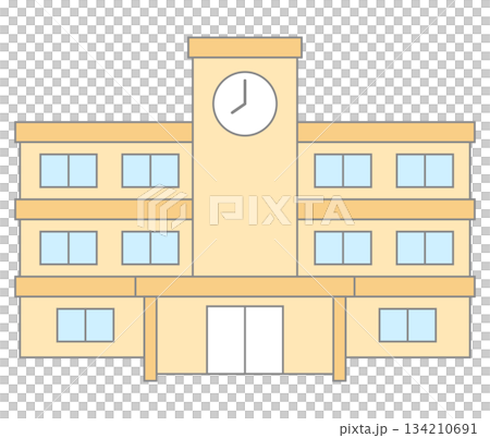 学校の校舎 134210691