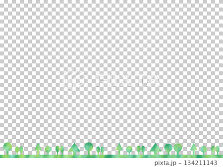 緑の木々　背景 134211143