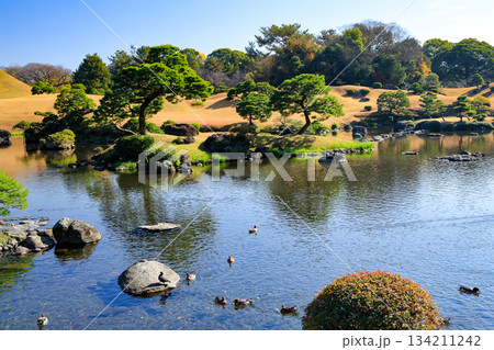 熊本 水前寺成趣園の優美な大名庭園 熊本 水前寺成趣園の優美な大名庭園 134211242