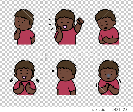 兒童情緒表達插畫集第2冊(6種類型,上半身) 兒童情緒表達插畫集第2冊(6種類型,上半身) 134211283