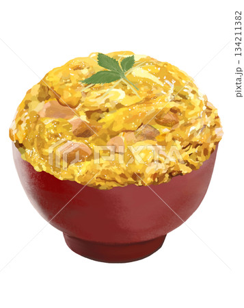 親子丼（特盛り）赤椀 134211382