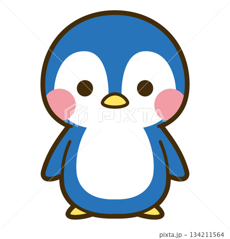 かわいいペンギンのイラスト 134211564