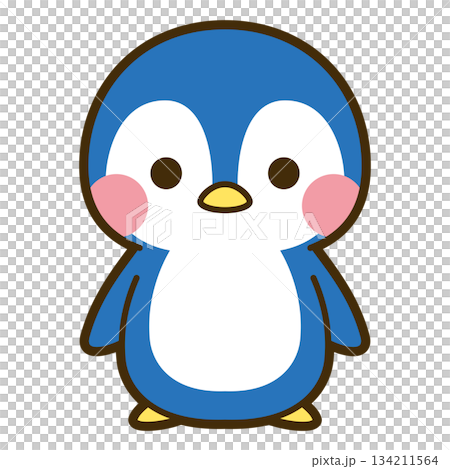 かわいいペンギンのイラスト 134211564