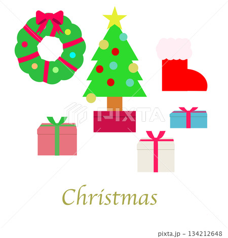 クリスマスアイコンセット 134212648
