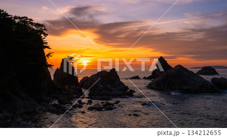 笹川流れ・夕景 134212655