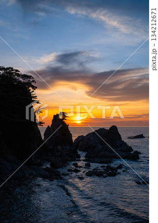 笹川流れ・夕景 134212671