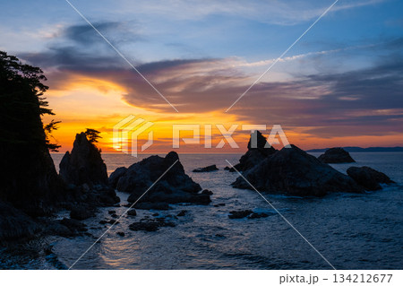 笹川流れ・夕景 134212677