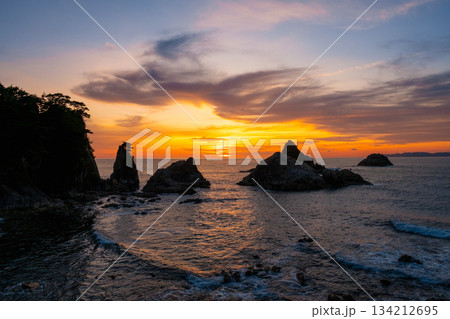 笹川流れ・夕景 134212695