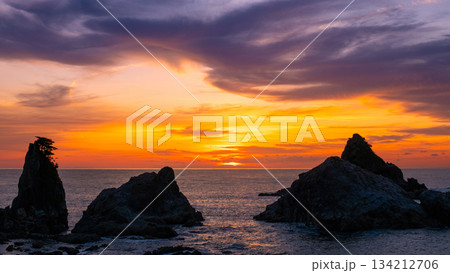 笹川流れ・夕景 134212706