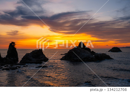 笹川流れ・夕景 134212708