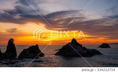 笹川流れ・夕景 134212714