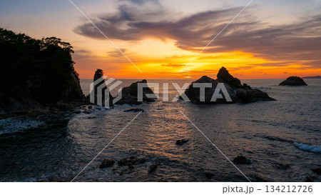 笹川流れ・夕景 134212726