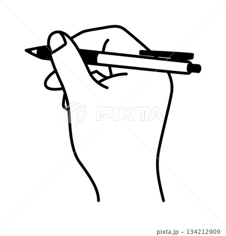 ペンを持つ手 134212909