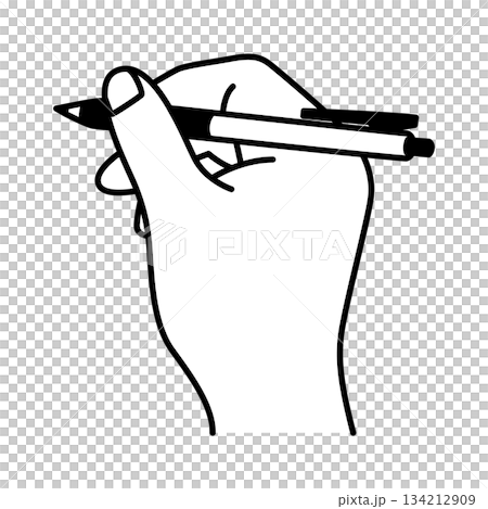 用一支筆的手 134212909