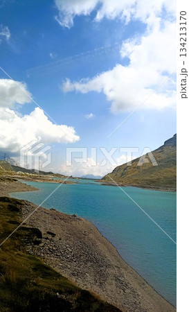 Chur, Switzerland - August 11 2022: View From Bernina Express from Tirano Italy 134213170