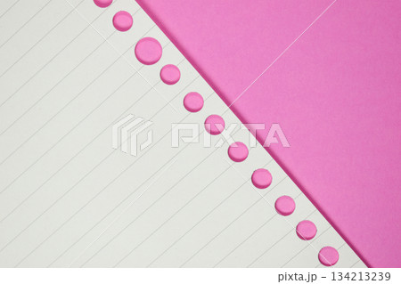 line paper texture on pink background, blank sheet notebook line paper texture on pink background, blank sheet notebook 134213239