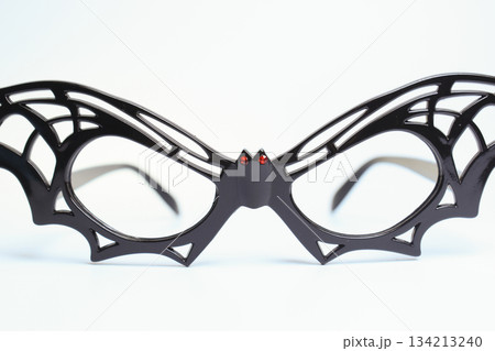 fancy butterfly glasses isolated on white background 134213240