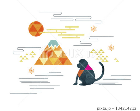 猿と富士山 猿と富士山 134214212
