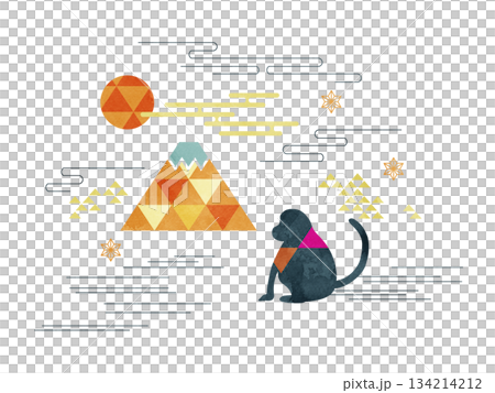 猴子和富士山 134214212