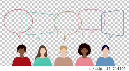 形形色色的人物與對話框 全球競賽 134214503