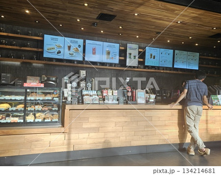 this is starbucks cafe display  134214681