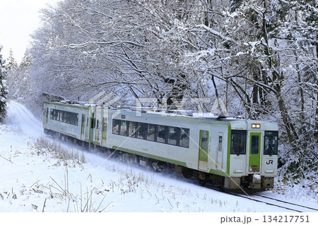 雪景色の磐越西線 雪景色の磐越西線 134217751