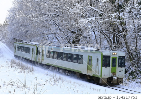 雪景色の磐越西線 雪景色の磐越西線 134217753