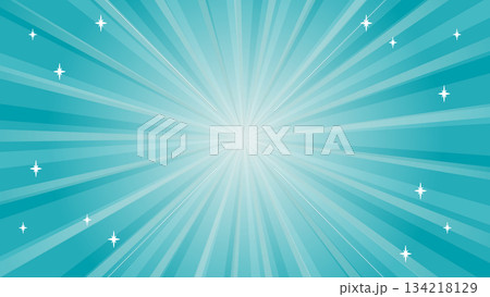 青の放射線背景とキラキラ【16:9素材シリーズ】 青の放射線背景とキラキラ【16:9素材シリーズ】 134218129