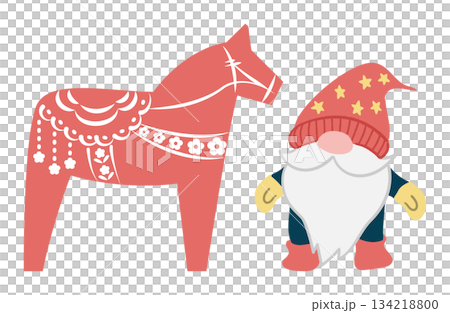 聖誕侏儒和達拉納馬圖 134218800