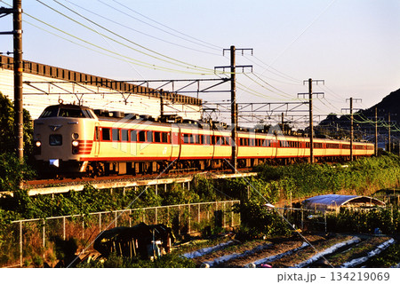 2007年　東海道線を走る485系L特急雷鳥9両 134219069
