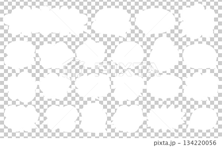 使いやすさ重視のシンプル吹き出し素材パック 134220056